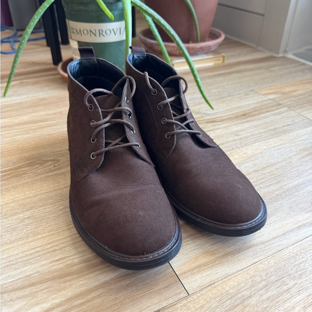 Alfani Suede Chukka Boots – Brown – Size 10